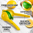 Simple Craft Premium Metal 2-in-1 Lemon Squeezer Sturdy Max Extraction Hand Juicer Lemon Squeezer - Easy to Clean Manual Citrus Juicer - Easy-Use ...