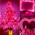 Christmas Pink Mini String Lights - 100 Count 25 Feet Detachable Incandescent Bulb Waterproof Fairy Lights Plug in for Indoor Outdoor Party Patio ...