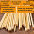 Wooden Dowel Rods 6 inch - 1/4 Hardwood Dowels - Craft Dowels for Woodworking Project 50 pcs - for Model Building Games Kids Crafts Handmade Gifts...