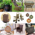 Wicker Repair Material? Flat Synthetic Rattan Weaving Material Plastic Rattan for Knit and Repair Chair Table,Storage Basket,Ect (Coffee Gradient ...