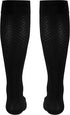 Truform Compression Socks, 15-20 mmHg, Women's Dress Socks, Knee High Over Calf Length, Black Diamond Knit, Medium...