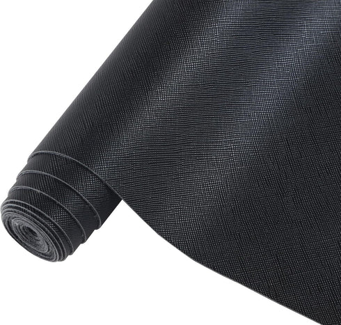CDY Toothpick Texture Faux Leather Roll: Solid Color Faux Leather Sheets 13.8"X53" PU Fabric Leather Perfect for Crafts Handbags Wallets Jewelry E...