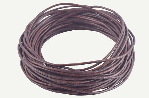 KONMAY Jewelry Real Leather Cord, 40 Yards 1.0mm Mixed Leather String for Necklaces, Bracelets, Jewelry Making, Crafting and Braiding...