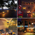 Solar Hanging Lanterns Outdoor, Flickering Flames Outdoor Solar Lights Hanging Lanterns Waterproof Decoration Lighting for Table, Garden, Patio, T...