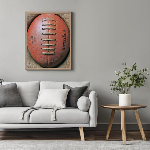 Posterizer 1 pcs-Close-up of a football art-Sports & Hobby Art Gifts for sports fans Decor for Home & Office- unframed wall art...