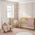 Crane Baby Soft Cotton Crib Mattress Sheet, Fitted Sheet for Cribs and Toddler Beds, Pink Floral, 28”w x 52”h x 9”d...