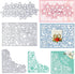 3 Pcs Flower Background Metal Cutting Dies Including Flower Strip, Rose Frame and Flower Corner Die Cuts Embossing Stencils Template for DIY Scrap...