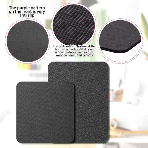 2 Pcs Sewing Machine Muffling Mat Pedal Mat Sewing Machine Mat Reduce Vibrations Noise No Slip Rubber Sewing Machine Accessories for Quilting Embr...