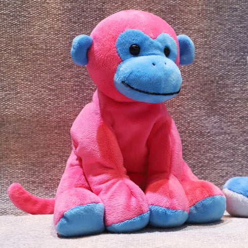 Unique Ape Monkey Stuffed Animals Plush Toys, Soft Cute Monkey Orangutan Toy for Toddlers Child Kids Babies Birthday Gift, 7.9" Pink...