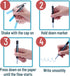 Mr. Pen- Double Line Outline Markers, 10 Colors, Shimmer Markers, Self-Outline Metallic Markers, Outline Pens, Craft Pens...