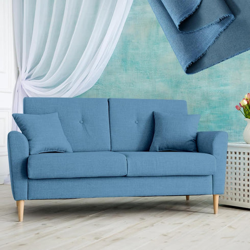 3.3 Yards x 57 Inch Upholstery Fabric Faux Linen Type Cloth Material Polyester Sewing Fabric for Upholstering Furniture Reupholster Chair Sofa Cov...