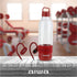 Aiwa Water Bottle with Speaker and Earphone Bundle - 400ml Water Bottle with 4 Hour Playtime and Wireless Sports Earphones with Integrated Mic, 10...