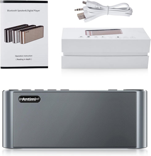 Bluetooth/FM Radio/MP3 Player Portable Wireless Speaker (Black)...