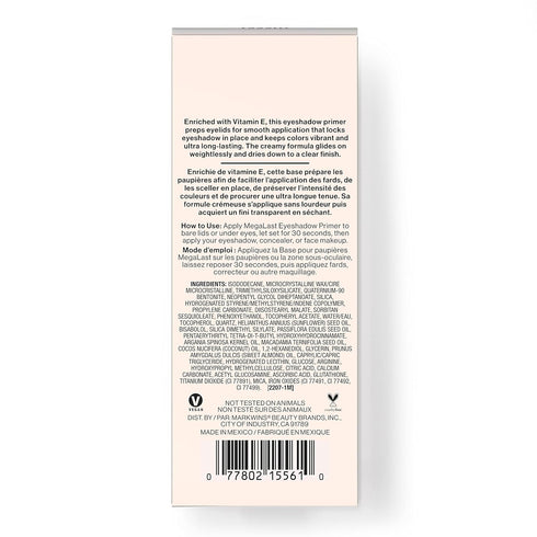 wet n wild Megalast Eyeshadow Primer, lightweight formula, inflused with Vitamin E...