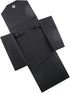 Black Leatherette Necklace Jewelry Travel Folder Storage Display Case (Black Necklace Case, 6.7" x 5.5")...