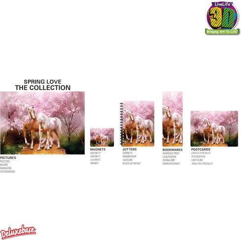 Magnet - Spring Love from Deluxebase. Lenticular 3D Horse Fridge Magnet. Magnetic Decor for Kids and Adults with Artwork Licensed from Renowned Ar...