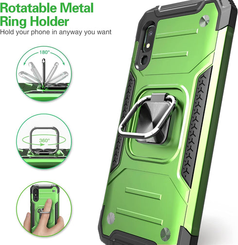 Galaxy A10E Case with Screen Protector, Galaxy A10E Case, Shockproof Drop Test Cover with Car Mount Kickstand Lightweight Protective Cover for Sam...