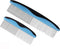 Dog Comb Set for Grooming, 2 Pack, Pet Grooming Comb with Stainless Steel Teeth, Comfort Grip Handle, Dog Grooming Supplies, Large Pet Comb and Sm...