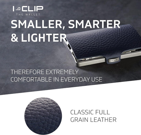 I-CLIP, Premium Men's Leather Wallet, Versatile Changeable Money clip, Secure Card Holder, Compact Men's Wallet Minimalist, Sleek Slim Design, Per...
