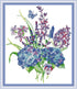 Rosyfoxes Cross Stitch Kits Stamped Full Range of Embroidery Starter Kits for Beginners DIY 14CT 2 Strands - Hydrangea 8 (Printed) 29×34cm...