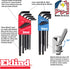 Eklind 13222 Ball-Hex L-Key allen wrench Combo- Inch / MM (2 sets 22pc), 22-piece set...