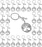 PHAETON 20PCS Tree Of Life Thank You Keychain Graduation Season Keychain Teachers Day Thanksgiving Keychain Friendship Keychains Jewelry Gift For ...