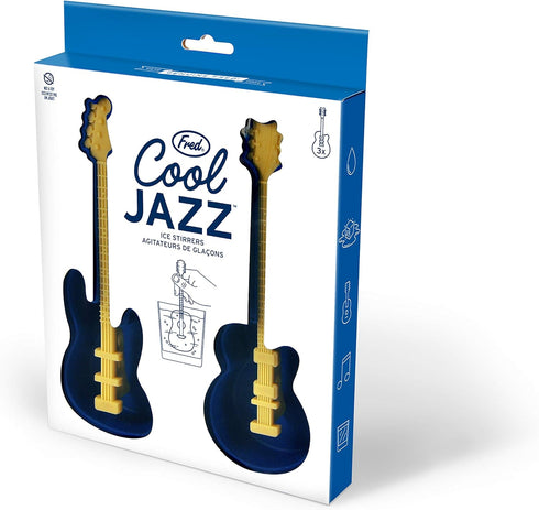 Genuine Fred COOL JAZZ Guitar Ice Tray and Stirrers...