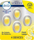 Febreze Small Spaces, Plug in Air Freshener Alternative for Home, Heavy Duty Lemon Scent, Odor Eliminator for Strong Odor (4 Count)...