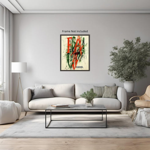 Posterizer 1 pcs-modern typography abstract visuals-Fashion 1-Abstract & Modern Art- Gift for Women, Fashionistas, Designer Fashion Fans- unframed...