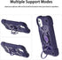 for iPhone 11 Case 6.1 Inch with Ring Stand, with 2 Pack Glass Screen Protector ?Heavy-Duty Shockproof Rugged Military Grade Cover with Magnetic C...