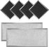 Fits for Whirlpool W10208631A Microwave Grease Filter - Approx 13" x 6" (2-Pack) & 8206230A Microwave Charcoal Filter by AMI PARTS (4-Pack)...