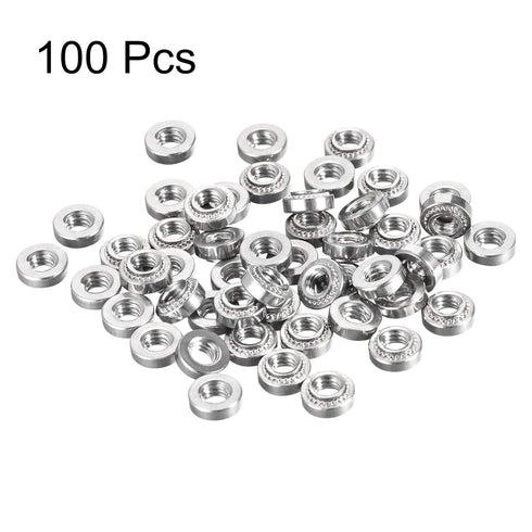 uxcell Self -Clinching Nuts,#8-32 x 0.14-Inch Stainless Steel Rivet Nut Round Head Steel Metal Sheet Mounting Hardware Fastener 100pcs...