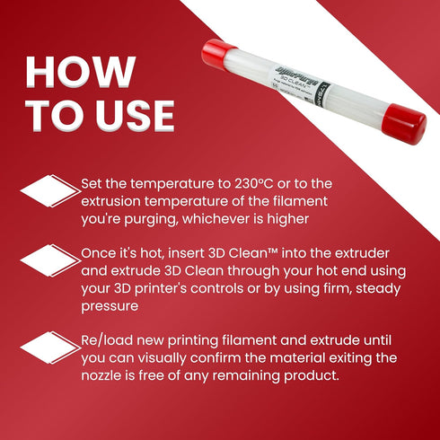 3D Fuel 3D Clean Printer Nozzle Cleaning Filament, Made in USA | 50 Sticks 1.75mm +/- 0.03mm...