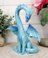 Ebros Valentine Cupid Love Blue Dragon Figurine 5.5" Tall Romantic Male Dragon Left Part of Heart Curve Collectible Medieval Fantasy Dungeons and ...