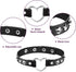 6 Pieces Heart Shaped Theme Leather Choker Punk Goth Choker Adjustable PU Leather Collar Set (Black)...