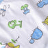 Littleforbig Cotton Waterproof Adult Babydoll Bib with Adjustable Hook-and-Loop Fastener Closure Printed 2 Packs - Zoo Animals and Cherry Adult Bi...
