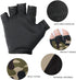 Kid Half Finger Short Mitten Shock-Absorbing No-Slip Cycling Gloves Exercise Skate Skateboard Roller Skating Glove for 4-9 Years Old Boy Girl Chil...