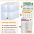 100 Envelope Money Saving Challenge Binder Replacement, 25 Sheets A5 Binder Inserts and 3 Trackers, Pre-labeled 1-100, Cash Stuffing Envelopes,Sav...