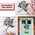Vivegate Rose Metal Art - Giant Rose Flower Wall Decor for Living Room (Large - 17.5"X13.5")...