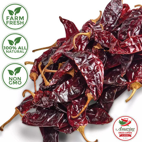 Dried Chile Peppers Variety Pack (12 oz Total) - Ancho, Guajillo, Pasilla Chiles – Staple for Mexican Recipes - Birria, Salsa, Sauces, Stews, Tama...