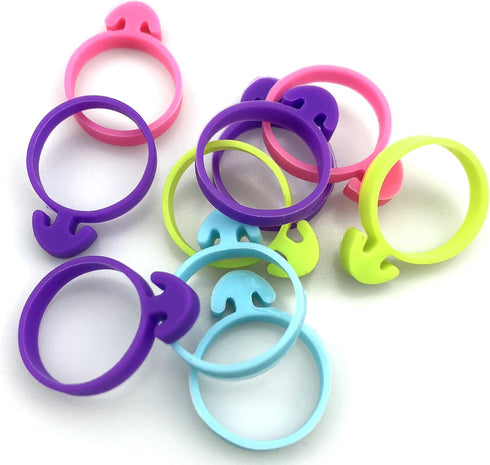 60 Pcs Pastry Bag Ties Reusable Icing Bag Ties Silicone Decoration Bag Clips Cake Piping Bag Ties for Cupcakes Cookies and Pastry(15 Pieces Light ...