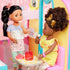 Glitter Girls – Soo Ji 14-inch Poseable Fashion Doll – Black Hair & Hazel Eyes —Hearts Outfit with Blue Glitter Shoes – Toys, Clothes, and Accesso...