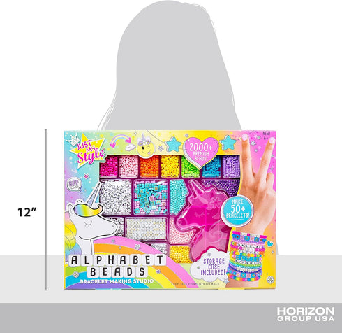 Just My Style DIY Bracelet Making Kit with 2000+ Beads, Storage Case & Instructions...