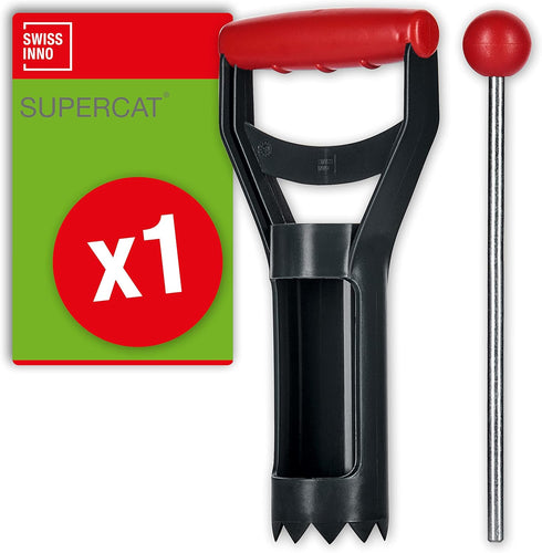 Install Kit for Mole and Gopher Traps SuperCat. 25 cm Tunnel-locating Probe + Serrated-Edge Cutter for 6 cm Dia. Hole. European Design, Easy to Us...