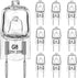G8 Halogen Light Bulbs 2 pin - G8 Base 20 Watt Light Bulb 120V Dimmable Warm White 2700K - T4 JCD Type Under Cabinet Lighting Bi-Pin Puck Light Bu...