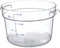 Carlisle FoodService Products Storplus Round Food Storage Container with Stackable Design for Catering, Buffets, Restaurants, Polycarbonate (Pc), ...
