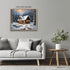 Posterizer 1 pcs-old farm house in snowy winter nature-in oil painting style-8-Landscape & Nature Art-Living Room Bedroom Decor- unframed wall art...