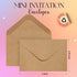 ACSTEP 50PACK Brown Gift Card Envelopes Credit Card Size Mini Envelopes Kraft Tiny Pocket Envelopes For Business Card, Small Note Cards 4X2.75 Inc...