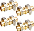 Hourleey 4 Pack Garden Hose Repair Kit, Hose Connector Repair Mender Kit with Stainless Clamp, Fits 3/4"-5/8" Water Hose Repair Fittings...