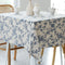 Pastoral Square Tablecloth - 52 x 52 Inch - Beige Linen Table Cloth - Washable Table Cover with Dust-Proof Wrinkle Resistant for Restaurant, Picni...